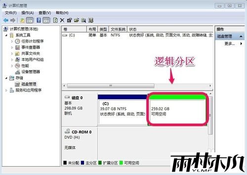 <a href='http://www.xitongge.com/win7/' target='_blank'><u>Win7系统</u></a>怎样对硬盘进行分区