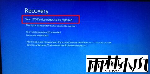 <a href='http://www.xitongge.com/win10/' target='_blank'><u>Win10系统</u></a>提示recovery出现蓝屏是什么问题?
